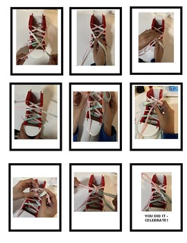 Preview of Shoelace Tying Double Loop Method Visual Directions