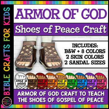 Preview of Shoes of the Gospel of Peace Craft | Wearable Armor of God Shoes of Peace Craft