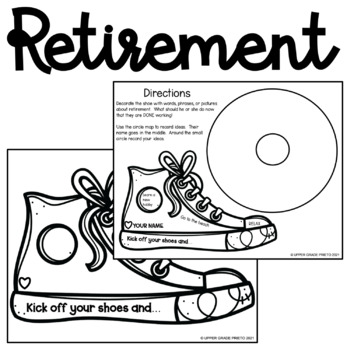 Preview of Shoes retirement card for teacher, staff, or principal