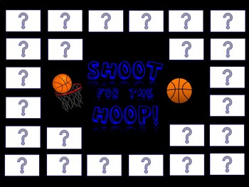Preview of Shoot for the Hoop! Review Game Template