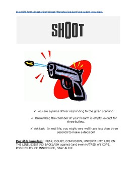 Preview of Shoot or Don't Shoot Police Brutality Scenarios / Race and Racism Case Studies