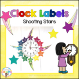 Shooting Star Clock Labels