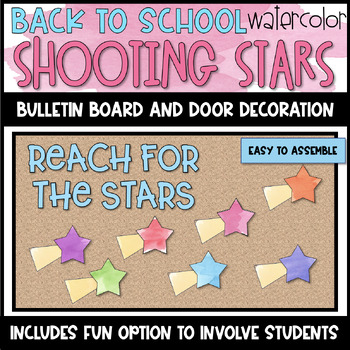 Wish upon a star' classroom display. Wishes written on shooting stars