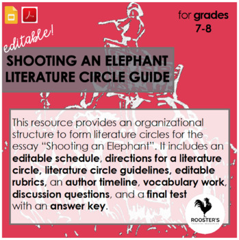 Preview of Shooting an Elephant {Digital & PDF}