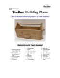 Shop Class Toolbox Building Plans Middle School