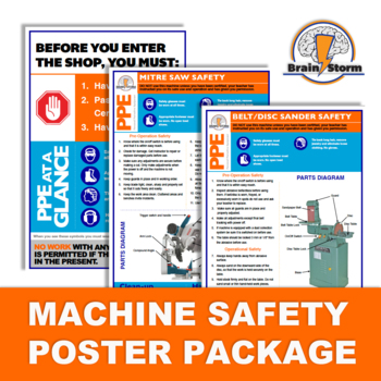Preview of Shop Machine Safety Posters