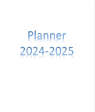 Planner 2024-2025