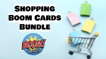 Preview of Shopping Boom Cards Bundle