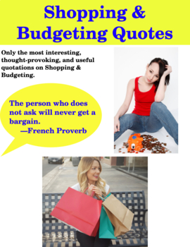 Preview of Shopping & Budgeting Quotes
