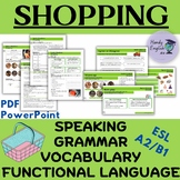Shopping ESL Situational English Role Play Dialogues Vocab