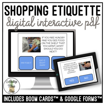 Preview of Shopping Etiquette Digital Activity