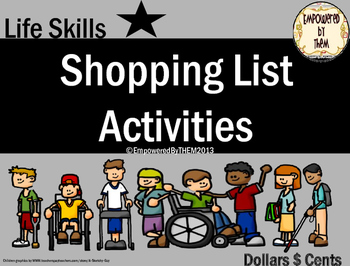 Preview of Shopping List Activity Cards
