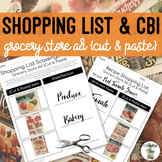 Shopping List & CBI - Store Ad {Cut & Paste} Worksheets