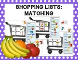 Shopping Lists: Matching