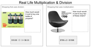 Shopping Using Multiplication And Division