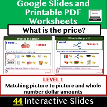 Preview of Shopping_What is the price? Price Tags _ PDF and Google Slides