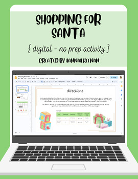 Preview of Shopping for Santa - NO PREP - Digital Activity