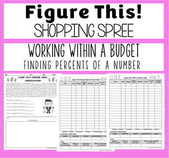 Preview of Shopping on a Budget (Calculating Prices, Percentages and Sales Tax)