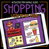 Shopping with Mixed Coins • Mixed Coin Addition Game | Mat