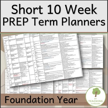 Preview of Short 10 week Term Planners aligned to C2C and ACARA