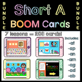 Short A CVC Boom Cards Bundle for Word Family Practice | R