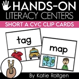 Short A CVC Word Clip Cards - Literacy Centers for Kindergarten