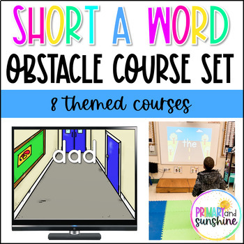 Preview of Short A CVC Word Obstacle Courses