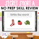 Short Vowel A CVC Word Work Activities Review for Reading 