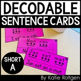 Short A Decodable Sentence Cards