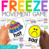 Short A FREEZE Game | CVC Words Worksheets | Brain Break