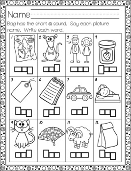 short a phonics by mrs hammers handouts teachers pay teachers