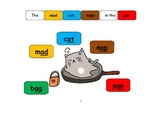 Short A Phonics with Rhyming words +  Game Board