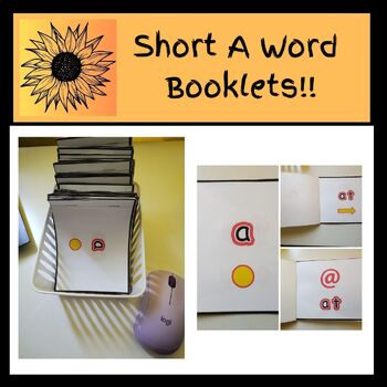 Preview of Short A Word Booklets for Students with CVI or Low Vision