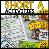 Short A Word Families | Short A Worksheets and Activities