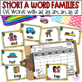 Short A Word Families with CVC Words Write the Room Phonic