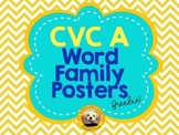 Short A Word Family Posters Freebie