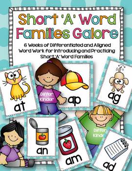 Preview of Short A Word Family - Phonics Activities - Literacy Center -  Word Work BUNDLE