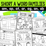 Short A Word Family Worksheets | Word Family AB, AM, AN, A