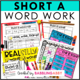 Short Vowel A Worksheets and Word Work Activities for Literacy Centers