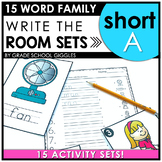 Short A Write The Room, Short Vowel Review Worksheets, Ind