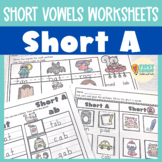 Short A Worksheets - CVC Words - First Grade Phonics - Wor