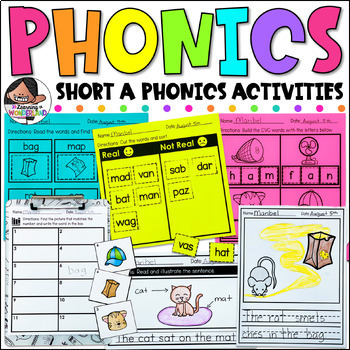 Preview of Flash Freebie for Teacher Appreciation | Short A Worksheets and Activities