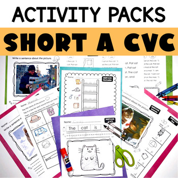 Preview of Short A Worksheets for CVC Words