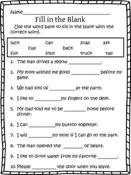 Short A and U Mini Unit by ActionJackson | Teachers Pay Teachers