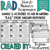 Short Answer Response Passages, Games, and Activities
