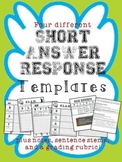 Short Answer Response TEMPLATES for student success!