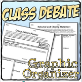 Class Debate Graphic Organizer Activity: Debate Planning Template