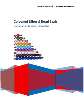 Preview of Short Coloured Bead Stair Montessori Math Lesson Plan Numeration BC Curriculum