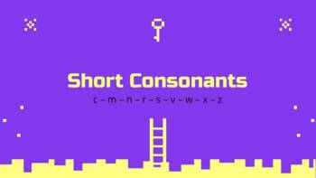 Preview of Short Consonant Lesson and Worksheets