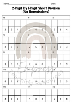 short division remainders teaching resources teachers pay teachers